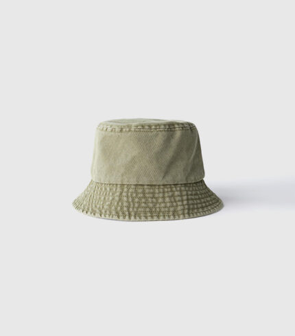 Washed effect bucket hat